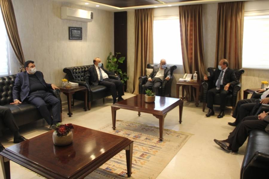 الجغبير يوجه دعوة لرئيس 'صناعة دمشق لزيارة الأردن' لاقامة علاقة اقتصادية تكاملية