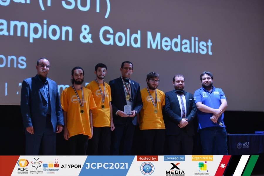 جامعة الأميرة سميّة للتكنولوجيا في المركز الأول بالمسابقة الأردنية للبرمجة