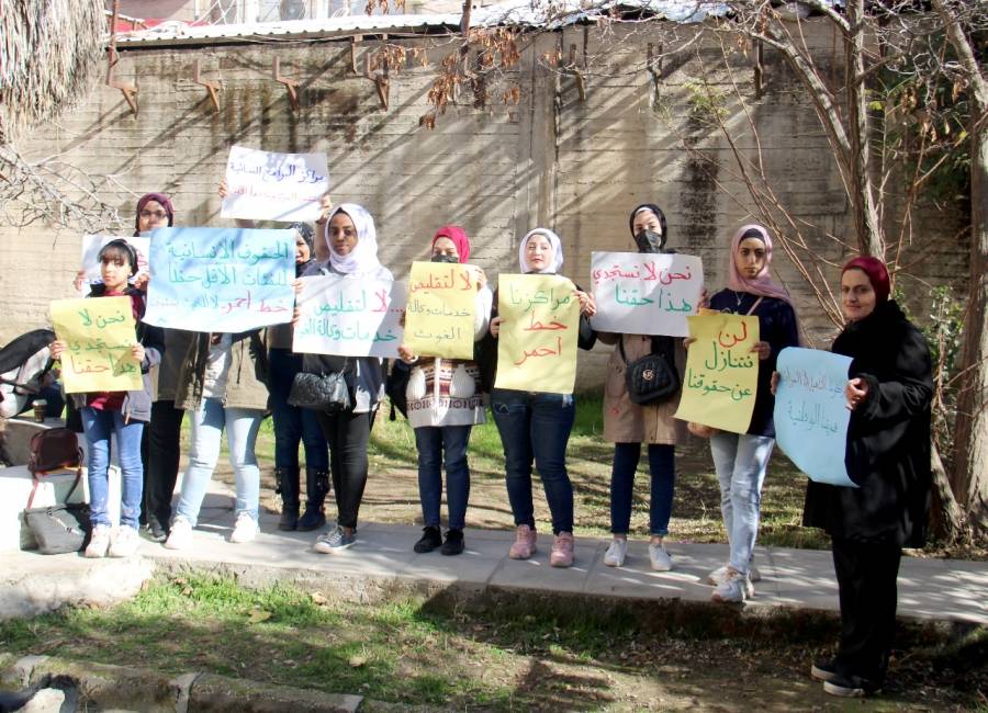 المراكز المجتمعية في المخيمات الفلسطينية بالاردن تطالب وكالة الغوث تحمل مسؤوليتها وتتوعد بالتصعيد