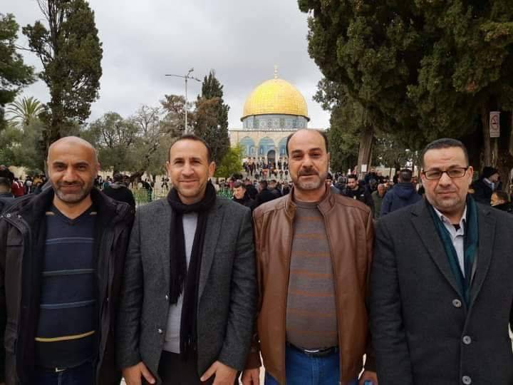 ممثلي نادي الرمثا الاردني والفيصل الاردني في ضيافة عشائر عرب السواحرة .