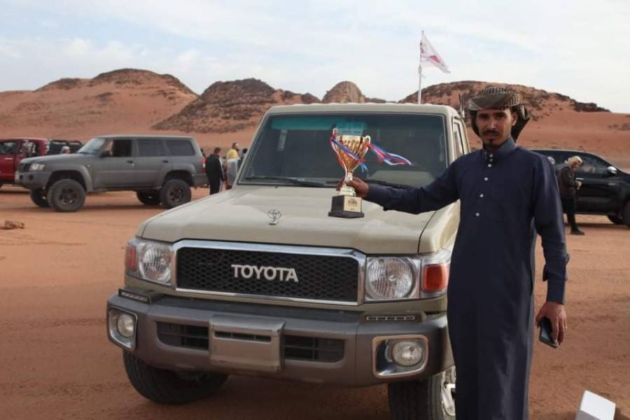 القدمان يحصل على المركز الأول في مسابقة التطعيس في وادي رم