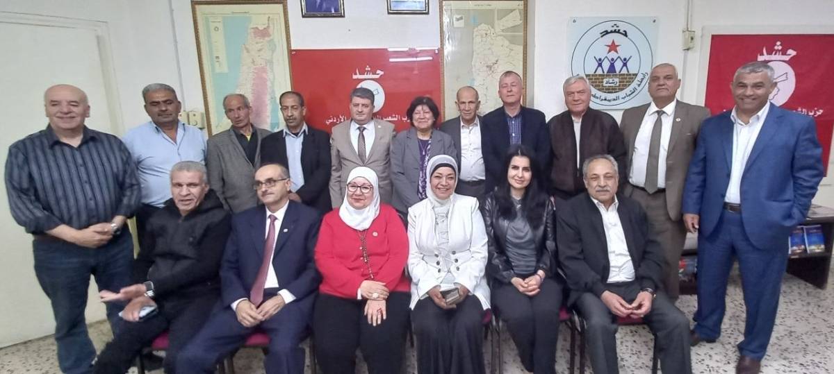 وفد جمعية عَون الثقافية الوطنية يزور حزب "حشد"