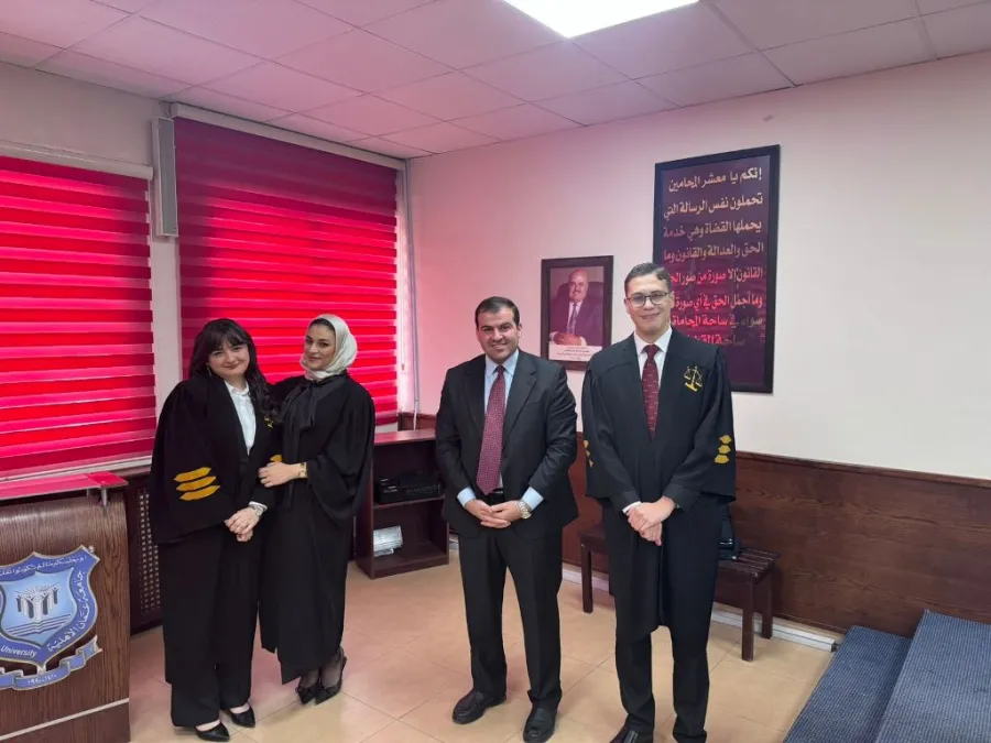 كلية الحقوق في عمّان الأهلية تحرز المركز الأول وتمثل الأردن في مسابقة المحكمة الصورية العربية 2026